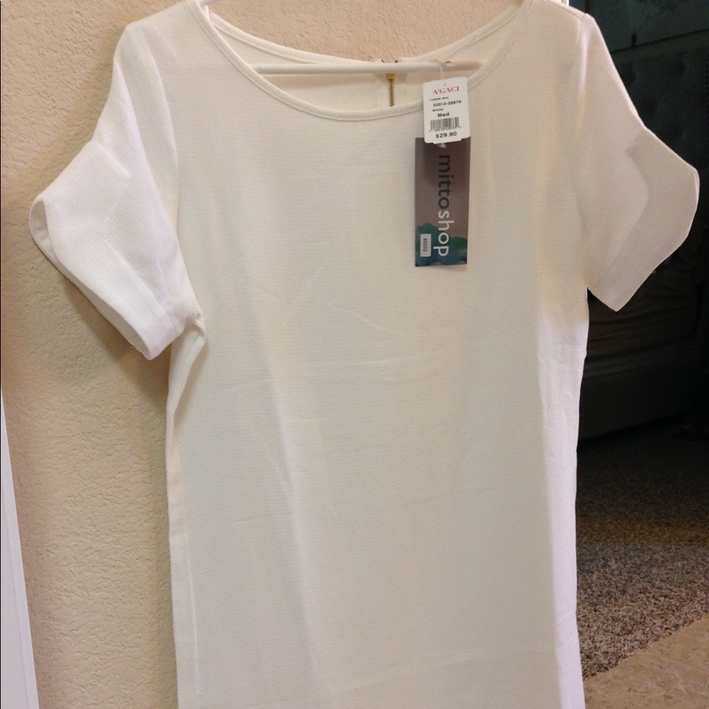 Perfect little white shift dress